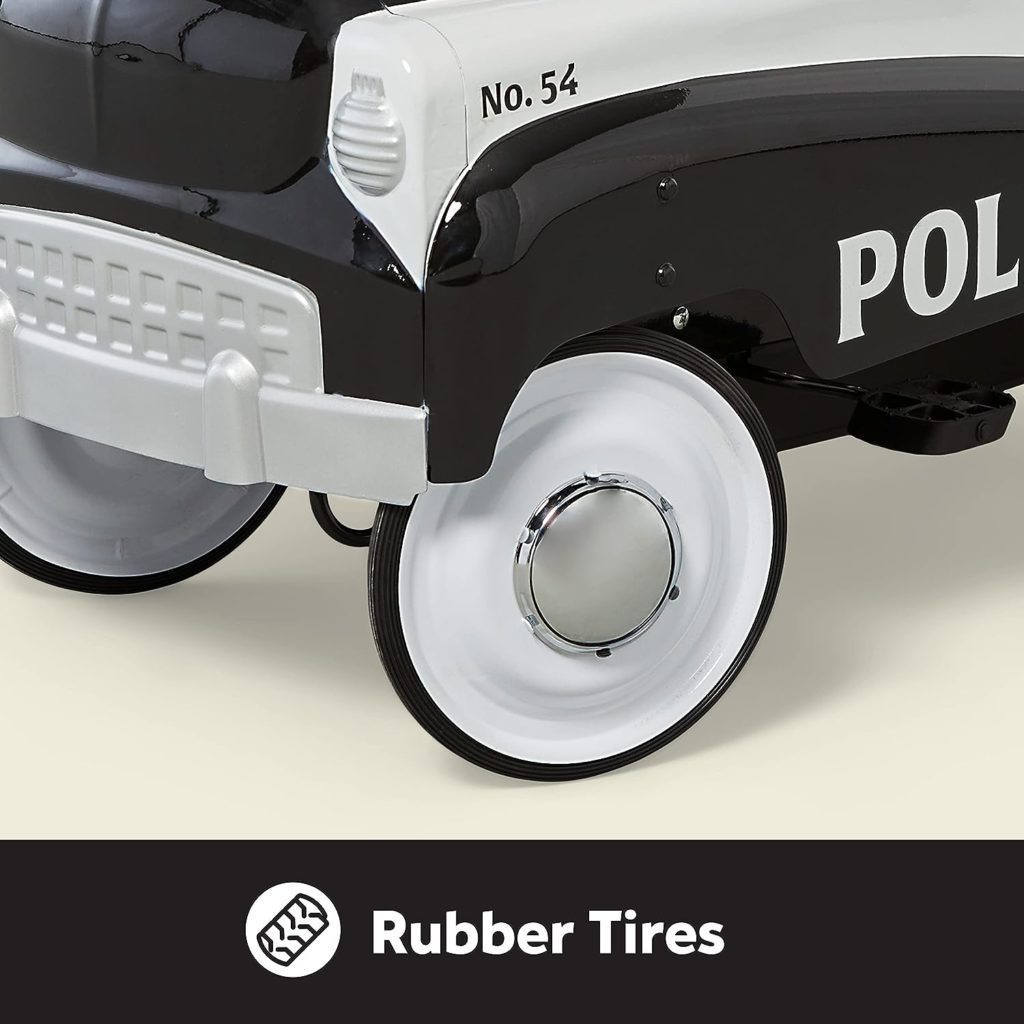 Kid Trax Toddler Classic Pedal Car, Kids 3-5 Years Old, Max Weight 59 lbs, Durable Steel, Police Car Kid Trax Toddler Classic Pedal Car, Kids 3-5 Years Old, Max Weight 59 lbs, Durable Steel, Police Car