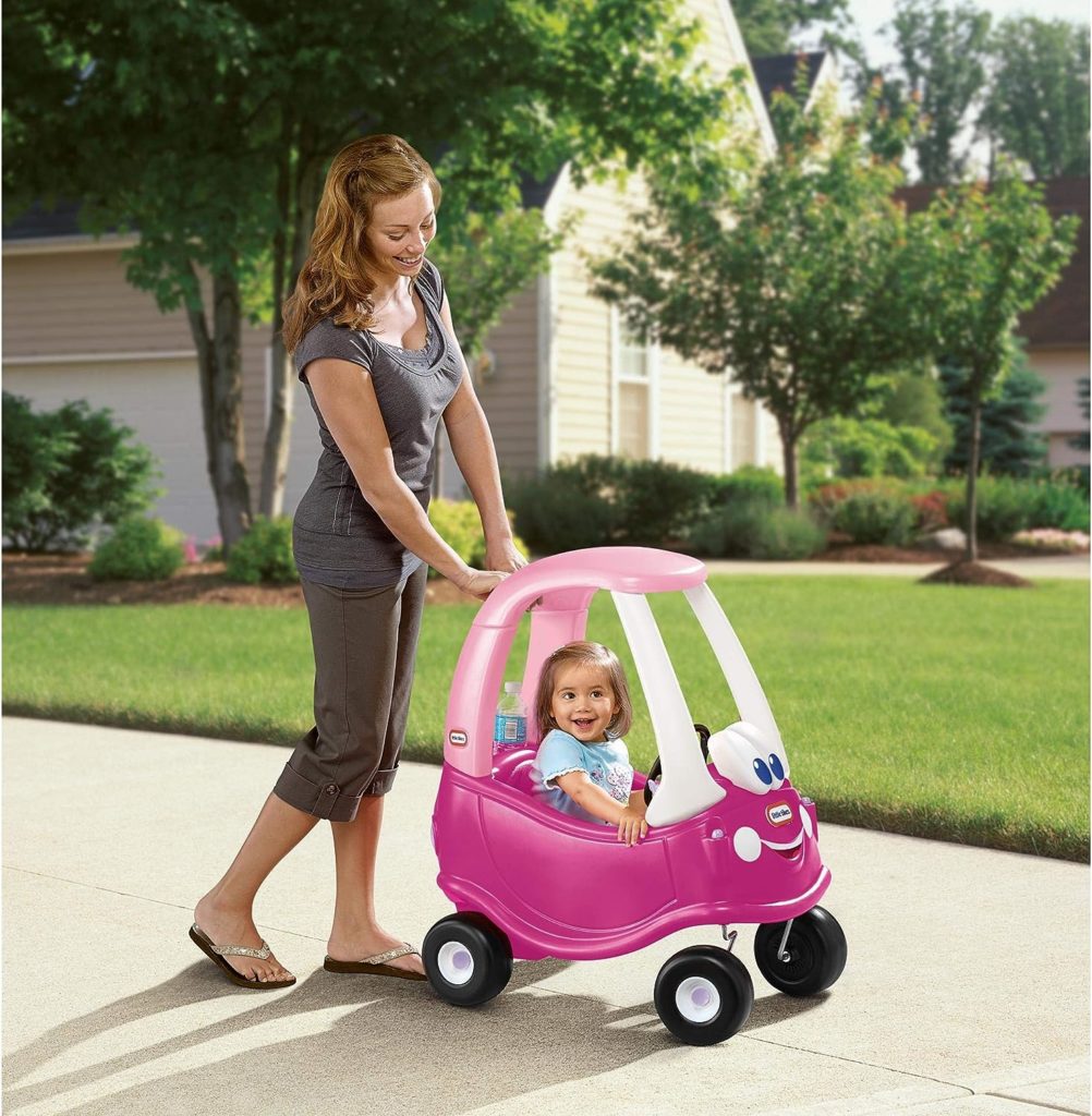 Little Tikes Princess Cozy Coupe Ride-On Toy - Toddler Car Push and Buggy Includes Working Doors, Steering Wheel, Horn, Gas Cap, Ignition Switch - For Boys and Girls Active Play , Magenta