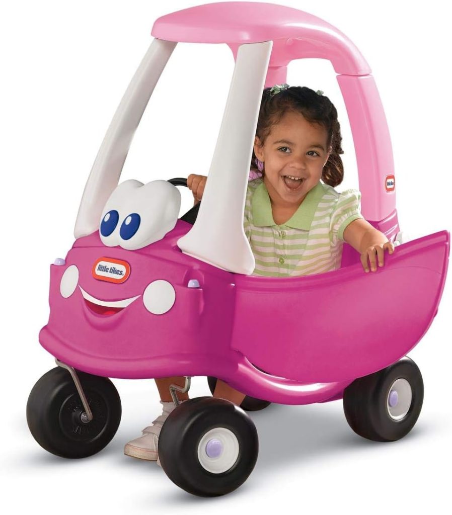 Little Tikes Princess Cozy Coupe Ride-On Toy - Toddler Car Push and Buggy Includes Working Doors, Steering Wheel, Horn, Gas Cap, Ignition Switch - For Boys and Girls Active Play , Magenta